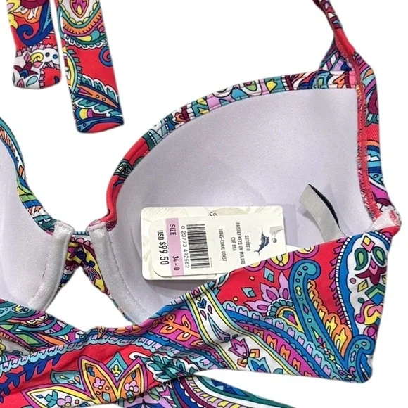 Tommy Bahama Paisley Keys UW Molded Cup Bra, 34B - Picture 10 of 12